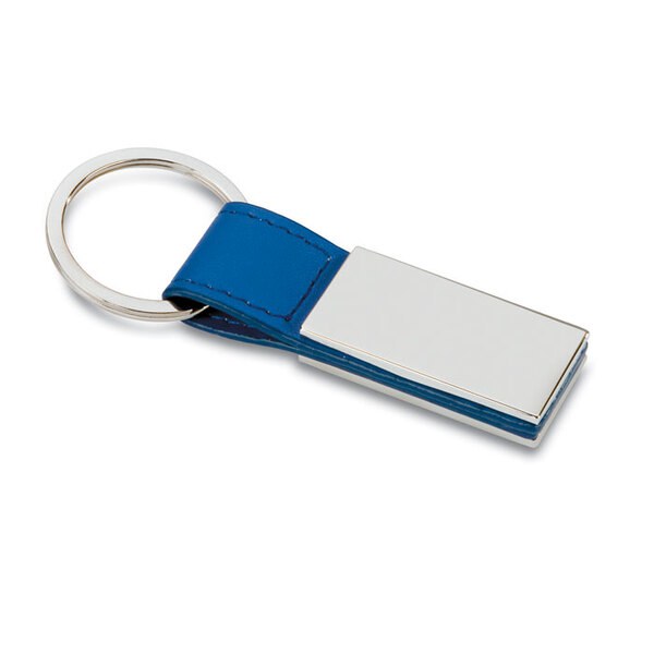 RECTANGLO Nyckelring med PU detalj - GiftRetail KC6788