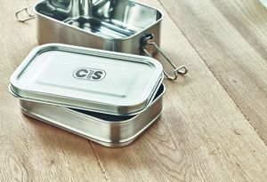 DOUBLE CHAN Lunchlåda i rostfritt stål