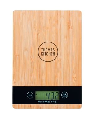 PRECISE Eco-Friendly Bamboo Digital Kitchen Scale 5kg