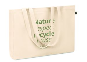 RESPECT Eco-Friendly Recycled Canvas Tote Bag with Gusset