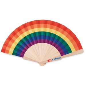 BOWFAN Solfjäder i regnbågsfärger