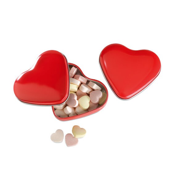 LOVEMINT Sweetheart Tin Box with Heart Candies - GiftRetail MO7234
