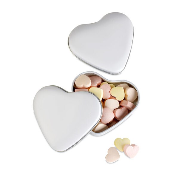 LOVEMINT Hjärtformad plåtask - GiftRetail MO7234