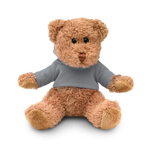 JOHNNY Teddybjörn i plysch med tr - GiftRetail MO7375