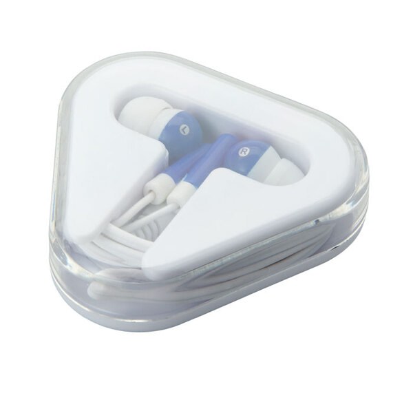MUSIPLUG Compact Triangular Case Earphones with 120cm Cable - GiftRetail MO8149