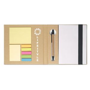 QUINCY Block med post-its och penna