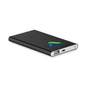POWERFLAT Aluminium powerbank 4000 mAh - GiftRetail MO8735