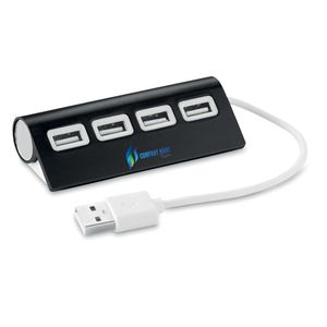 GiftRetail MO8853 - ALUHUB USB-hubb med 4 portar