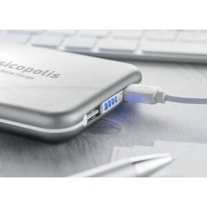 SOLARFLAT 4000 mAH sol Powerbank - GiftRetail MO9075
