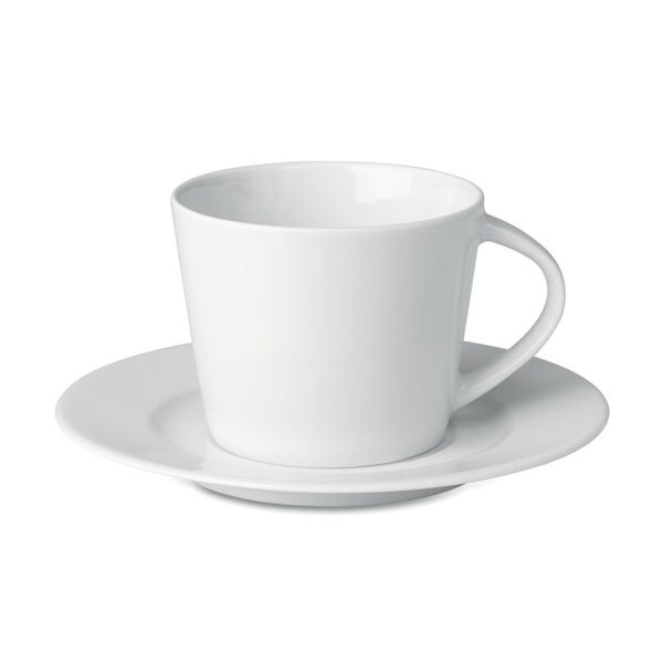 PARIS Cappuccino kopp och fat - GiftRetail MO9080