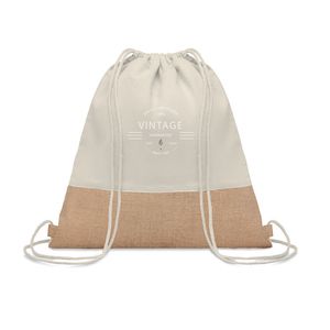 INDIA Twill/ bomullbag med en jutadet