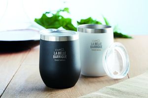 CHIN CHIN Elegant 300ml Double Wall Stainless Steel Mug