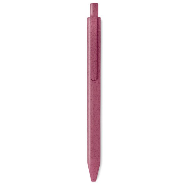 PECAS Eco-Friendly Wheat Straw and ABS Push Button Pen - GiftRetail MO9614