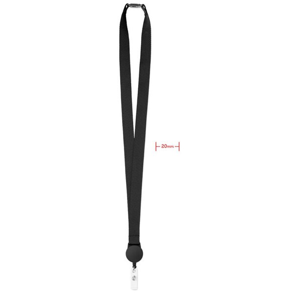 ZIP LANYARD Logoband med Jojohållare - GiftRetail MO9852