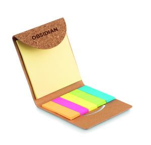 FOLDCORK Eco-Friendly Cork Sticky Note Memo Pad Set