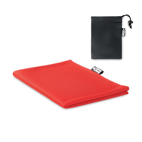 TUKO RPET RPET Eco-Friendly Quick-Dry Sports Towel with Net Bag - GiftRetail MO9918