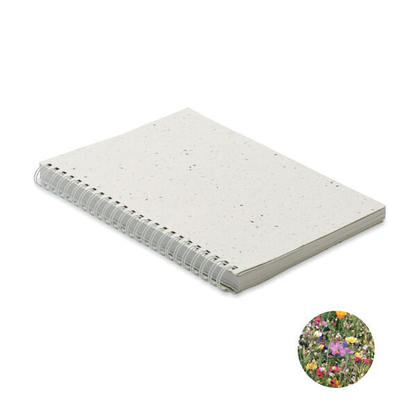 SEED RING Anteckningsbok/fröpapper A5 - GiftRetail MO2083