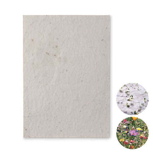ASIDE A5-blad fröpapper vildblommor - GiftRetail MO6915