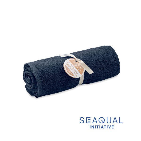 SAND SEAQUAL Eco-Friendly Recycled SEAQUAL® Beach Towel 70x140cm - GiftRetail MO2059
