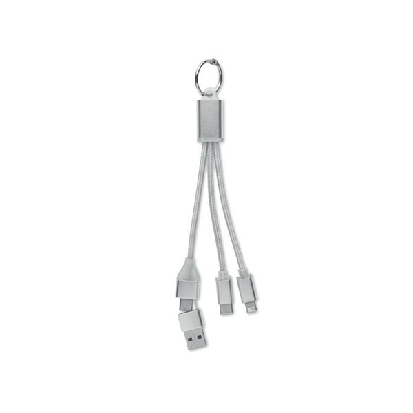 BLUE 4 i 1 laddningskabel typ C - GiftRetail MO2141