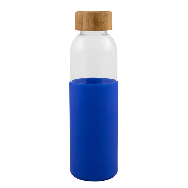 Goya 50019 - Glasflaska med bambulock och silikonskal, 500 ml GIN