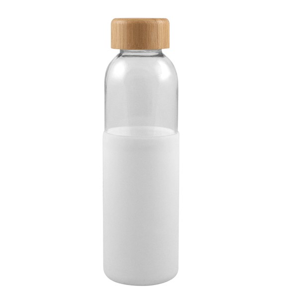 Goya 50019 - Glasflaska med bambulock och silikonskal, 500 ml GIN