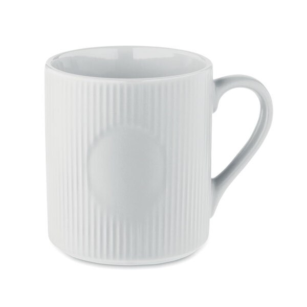 RIBMUG Matt ribbad keramikmugg 340 ml - GiftRetail MO2397