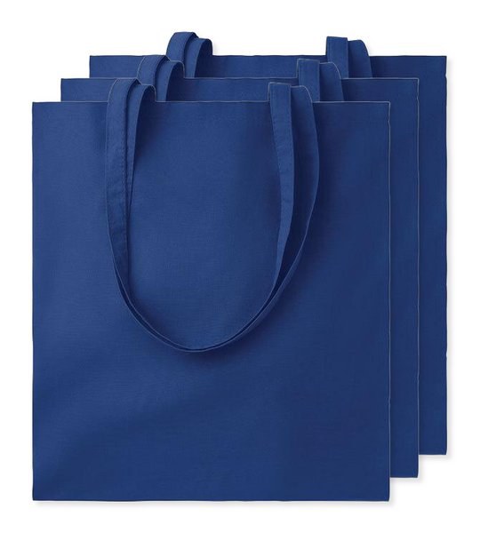 Förpackning med 3 GiftRetail MO9268 - COTTONEL COLOUR + Shopping väska 140 gr/m3