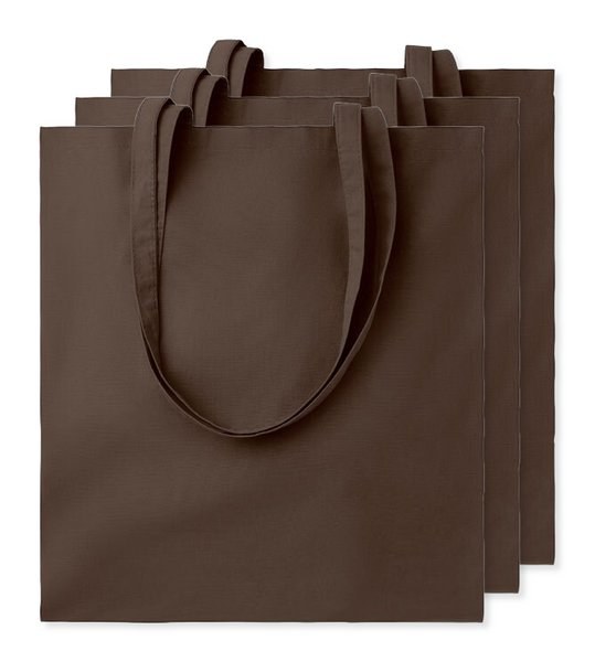 Förpackning med 3 GiftRetail MO9268 - COTTONEL COLOUR + Shopping väska 140 gr/m3