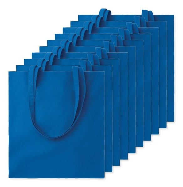 Förpackning med 10 GiftRetail MO9268 - COTTONEL COLOUR + Shopping väska 140 gr/m3