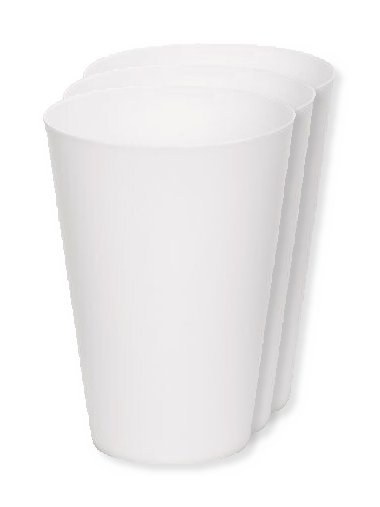Förpackning med 3 GiftRetail MO6375 - FESTA LARGE Återanvändbar eventkopp 300ml