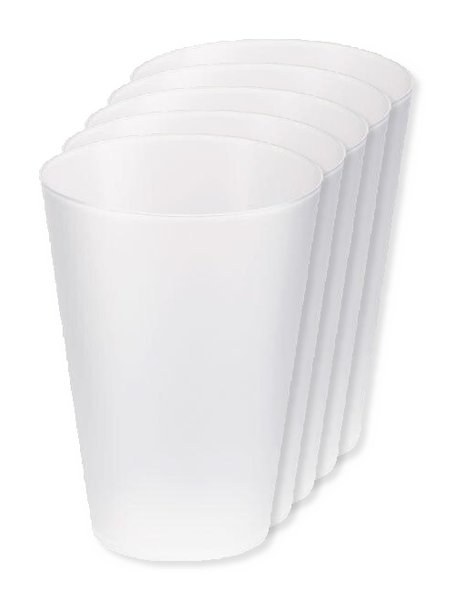 Förpackning med 50 GiftRetail MO6375 - FESTA LARGE Återanvändbar eventkopp 300ml