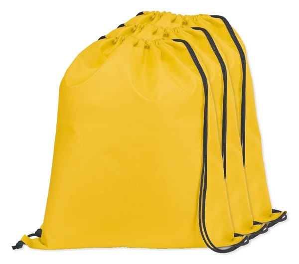 Förpackning med 3 Egotier 92910 - 210D gympapåse med svarta band