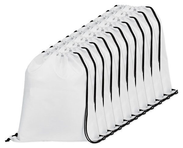 Förpackning med 10 Egotier 92910 - 210D gympapåse med svarta band