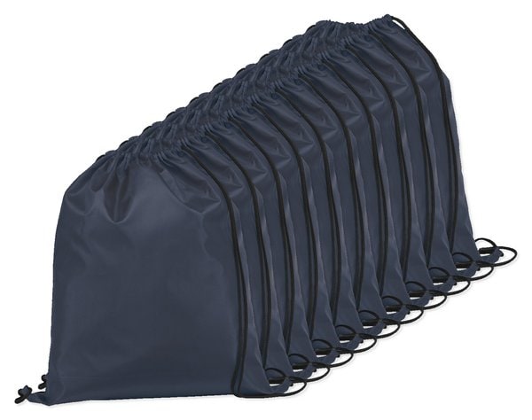 Förpackning med 10 Egotier 92910 - 210D gympapåse med svarta band