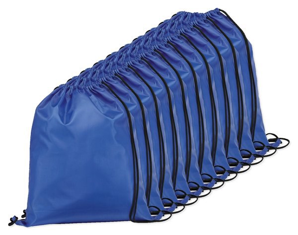 Förpackning med 10 Egotier 92910 - 210D gympapåse med svarta band