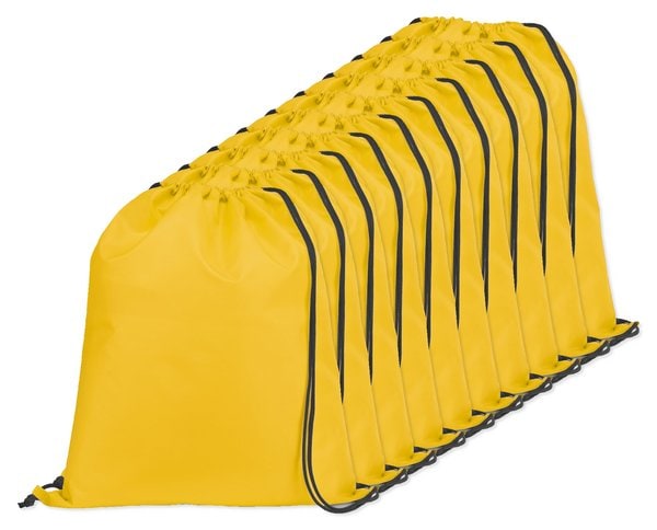Förpackning med 10 Egotier 92910 - 210D gympapåse med svarta band