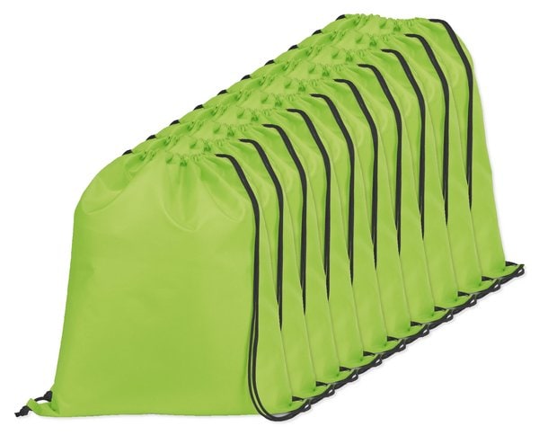 Förpackning med 10 Egotier 92910 - 210D gympapåse med svarta band