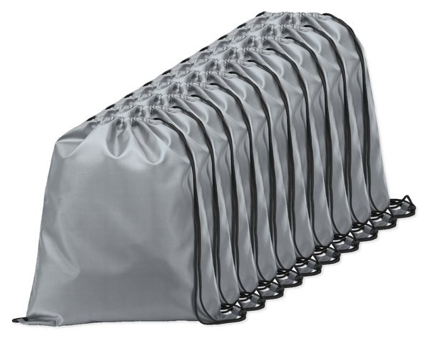Förpackning med 10 Egotier 92910 - 210D gympapåse med svarta band