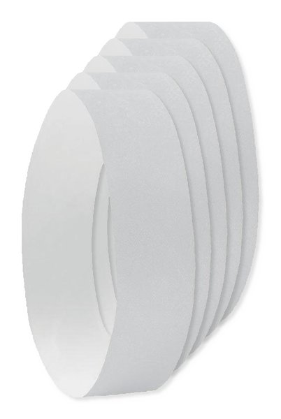 Förpackning med 5 GiftRetail MO8942 - TYVEK Festival armband