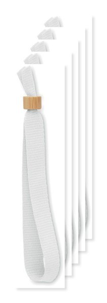 Förpackning med 50 GiftRetail MO6706 - FIESTA RPET festivalarmband