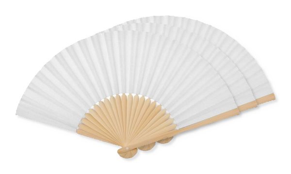 Förpackning med 30 GiftRetail MO6828 - FANNY PAPER Solfjäder bambu