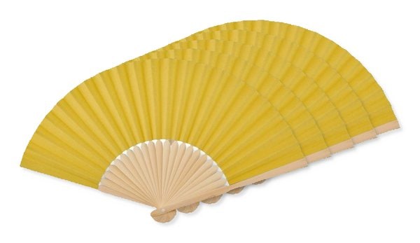 Förpackning med 50 GiftRetail MO6828 - FANNY PAPER Solfjäder bambu