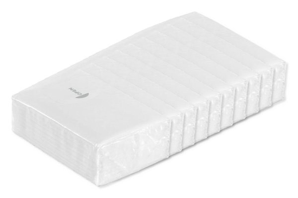 Förpackning med 100 GiftRetail MO8649 - SNEEZIE Mini näsduk paket