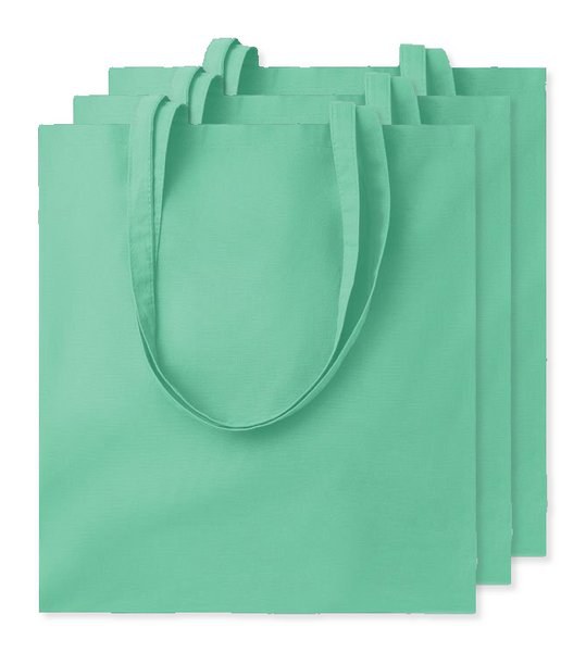 Förpackning med 30 GiftRetail MO9268 - COTTONEL COLOUR + Shopping väska 140 gr/m3