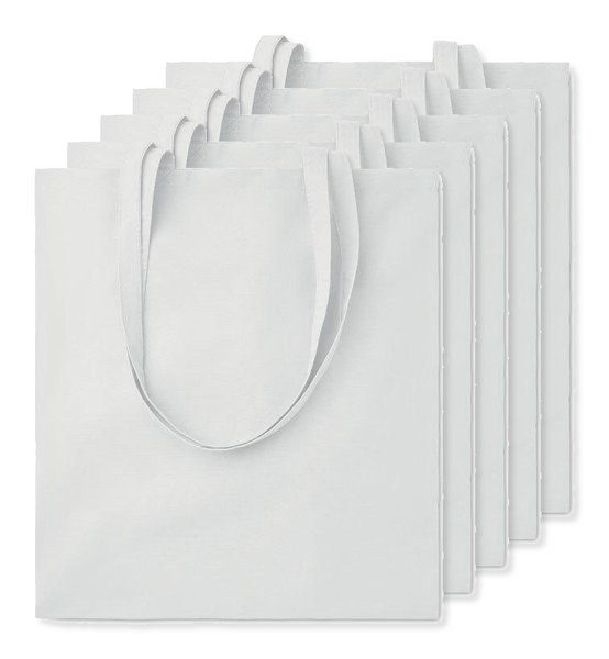 Förpackning med 50 GiftRetail MO9268 - COTTONEL COLOUR + Shopping väska 140 gr/m3