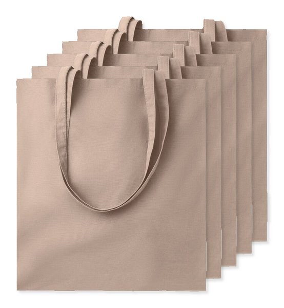 Pack of 50 GiftRetail MO9268 - COTTONEL COLOUR Eco-Friendly 140gsm Cotton Shopping Tote Bag