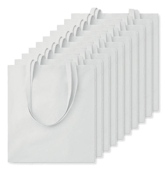 Förpackning med 100 GiftRetail MO9268 - COTTONEL COLOUR + Shopping väska 140 gr/m3