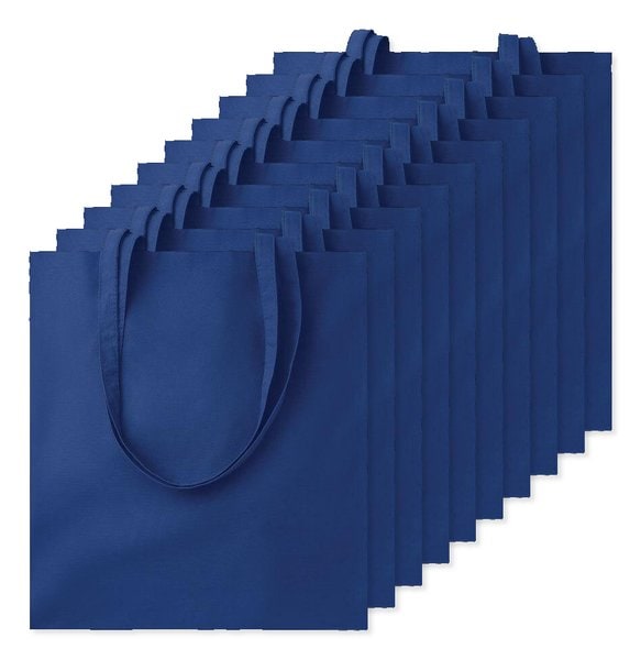 Förpackning med 100 GiftRetail MO9268 - COTTONEL COLOUR + Shopping väska 140 gr/m3