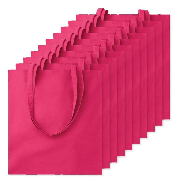Förpackning med 100 GiftRetail MO9268 - COTTONEL COLOUR + Shopping väska 140 gr/m3